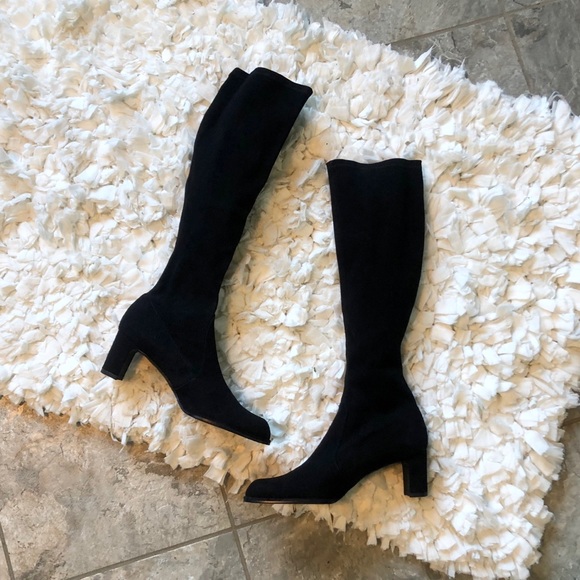 Stuart Weitzman Shoes - ⚡️SALE Stuart Weitzman Knee Suede Heel Boots